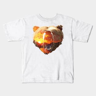 Sunset Bear Kids T-Shirt